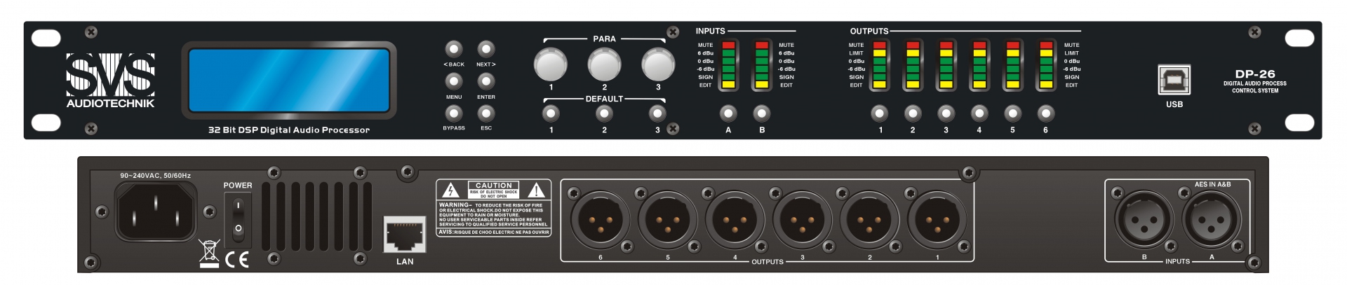 SVS Audiotechnik DP-26 Цифровой процессор: 2 входа 6 выходов в Санкт-Петербурге