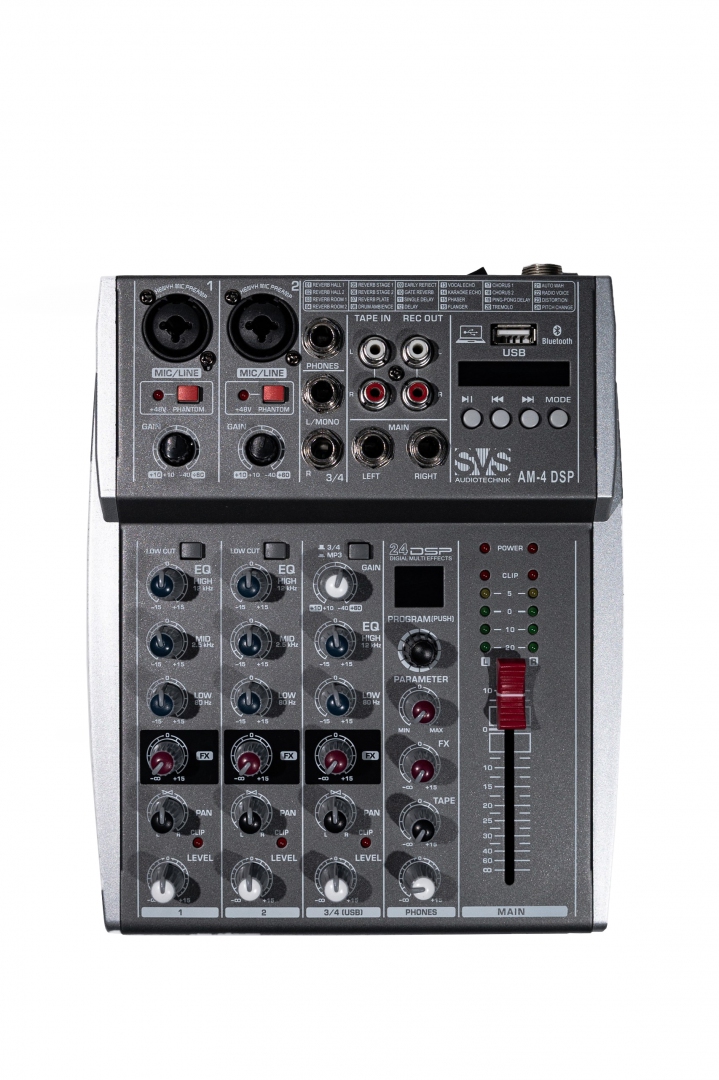 SVS Audiotechnik mixers AM-4 DSP Аналоговый микшерный пульт, 4-канала в Санкт-Петербурге