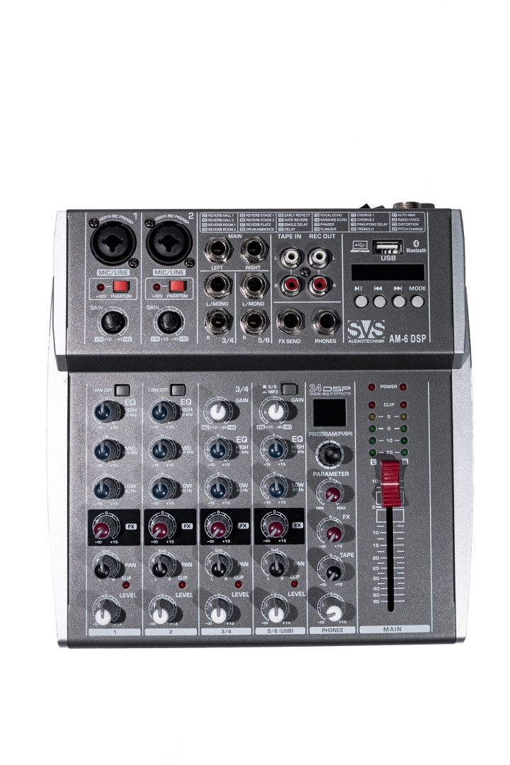 SVS Audiotechnik mixers AM-6 DSP Микшерный пульт аналоговый, 6-канальный SVS Audiotechnik mixers в Санкт-Петербурге