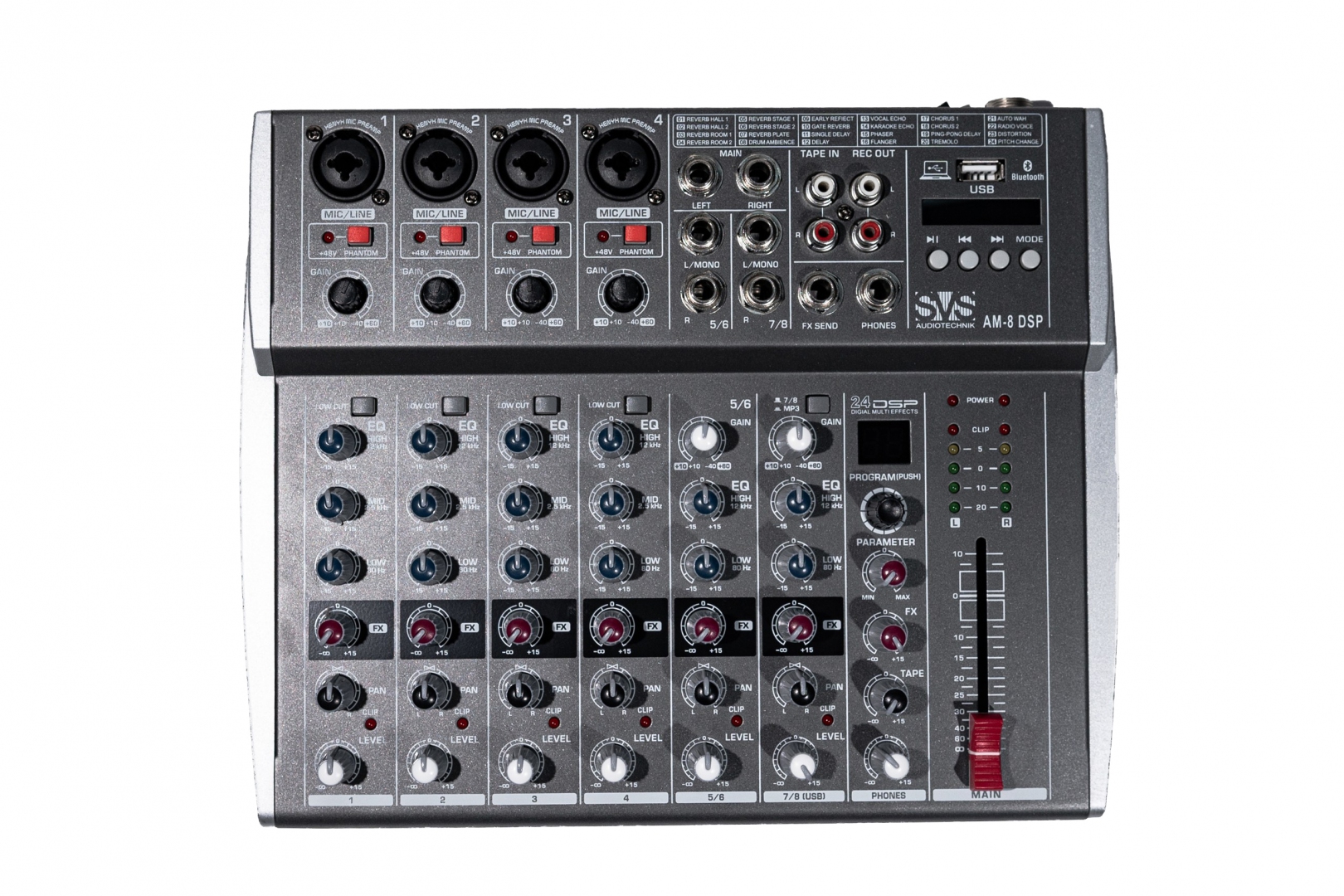 SVS Audiotechnik mixers AM-8 DSP Микшерный пульт аналоговый, 8-канальный в Санкт-Петербурге